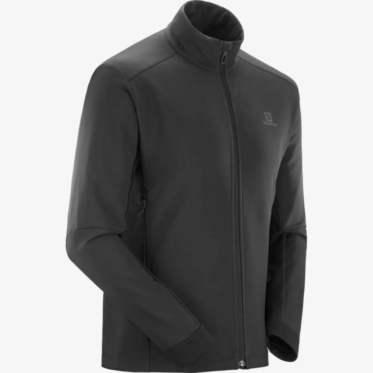 Black Salomon Agile Men's Shell Jackets | IE SE8724